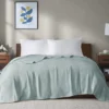 Freshspun Basketweave-Texture Cotton Blanket -Northlight Sales Store 810598255 810598256 810598257 1