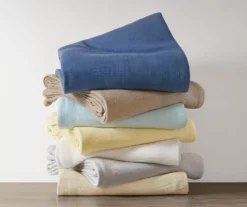 Freshspun Basketweave-Texture Cotton Blanket -Northlight Sales Store 810598255 810598256 810598257 5