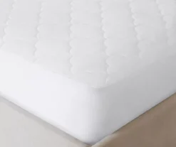 White Cotton Quilted Skirted Mattress Pad -Northlight Sales Store 810598597 810598598 810598599 810598600 810598601 4