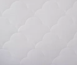 White Cotton Quilted Skirted Mattress Pad -Northlight Sales Store 810598597 810598598 810598599 810598600 810598601 5