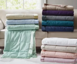 Prospect Microfiber Down-Alternative Quilted Blanket -Northlight Sales Store 810598625 810598626 810598627 5