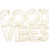 Euphoric Expression "Good Vibes" Gold Metal Wall Decor -Northlight Sales Store 810601952 A0