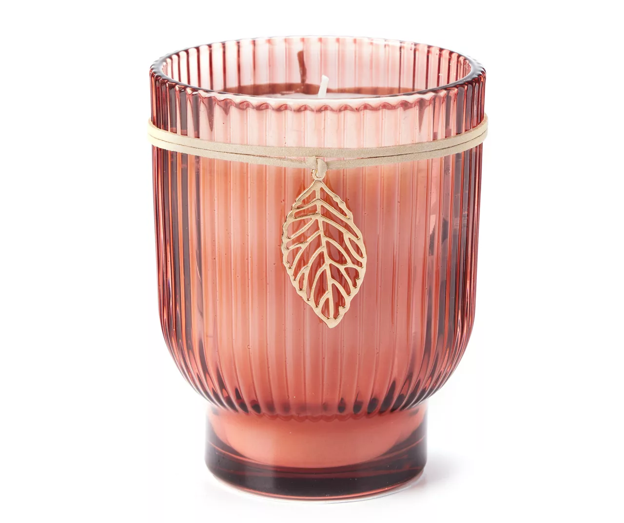 Wild Sedona Spiced Ginger Brown Rib Pedestal Candle, 15 Oz. 3 Wild Sedona Spiced Ginger Brown Rib Pedestal Candle, 15 Oz.