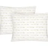 "U.S. Polo" Gold & White Script Pillows, 2-Pack