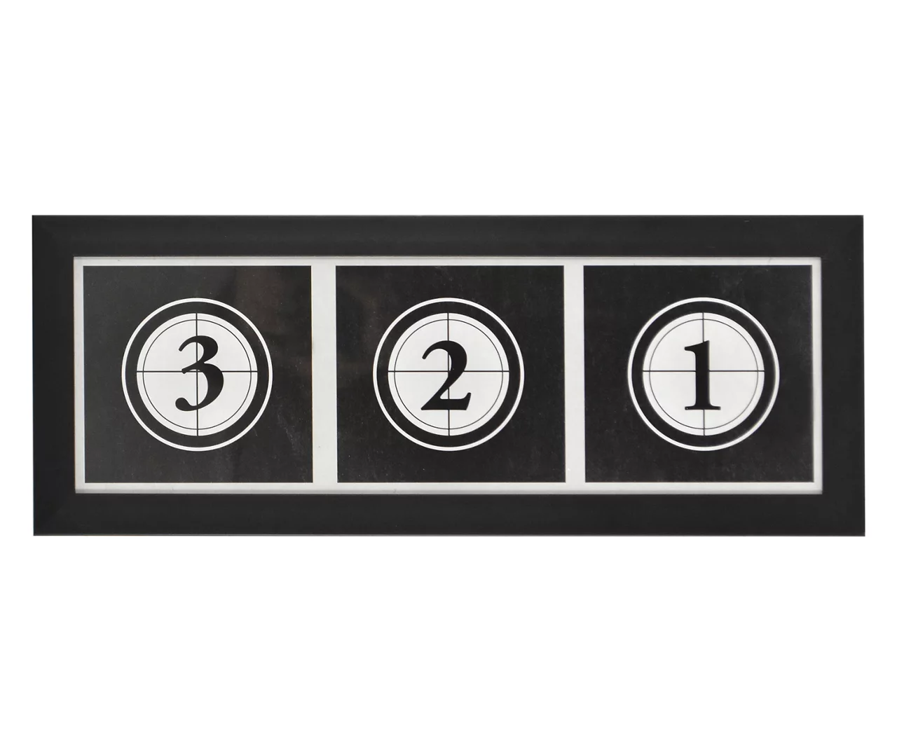 "3 2 1" Black & White Framed Wall Art 3 "3 2 1" Black & White Framed Wall Art