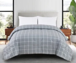 Bargain Bungalow Gray & White Plaid Comforter