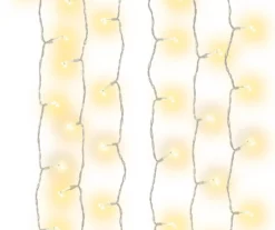 Warm White LED 7-Strand Ceiling Curtain Lights