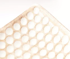 24" White Pressed Circle Rectangular Decorative Tray -Northlight Sales Store 810603715 A8 2