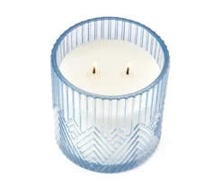 Chamomile Tea Blue Geometric Glass Jar Candle, 16 Oz. 5 Chamomile Tea Blue Geometric Glass Jar Candle, 16 Oz. -Northlight Sales Store 810604227 A8 2