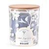 Salted Sage & Moss 2-Wick Floral Glass Candle, 16 Oz. -Northlight Sales Store 810604229 A0 1
