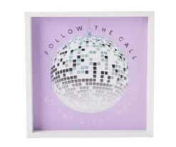Euphoric Expression "The Call Of The Disco Ball" Framed Wall Plaque