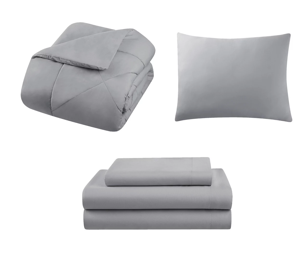 Alloy Diamond-Quilted Twin 5-Piece Comforter Set 4 Alloy Diamond-Quilted Twin 5-Piece Comforter Set - Image 2