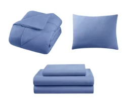 Diamond-Quilted Twin 5-Piece Comforter Set -Northlight Sales Store 810605029 A7 2