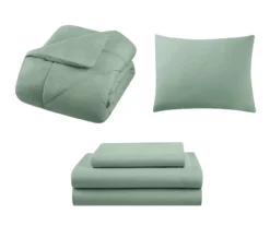 Diamond-Quilted Twin 5-Piece Comforter Set -Northlight Sales Store 810605031 A7 2