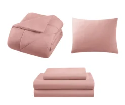 Diamond-Quilted Twin 5-Piece Comforter Set -Northlight Sales Store 810605032 A7 2