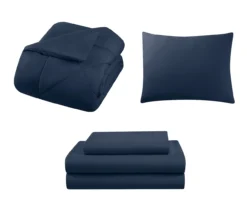 Diamond-Quilted Twin 5-Piece Comforter Set -Northlight Sales Store 810605033 A7 2