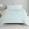 Whispering Blue Diamond-Quilted Full 7-Piece Comforter Set