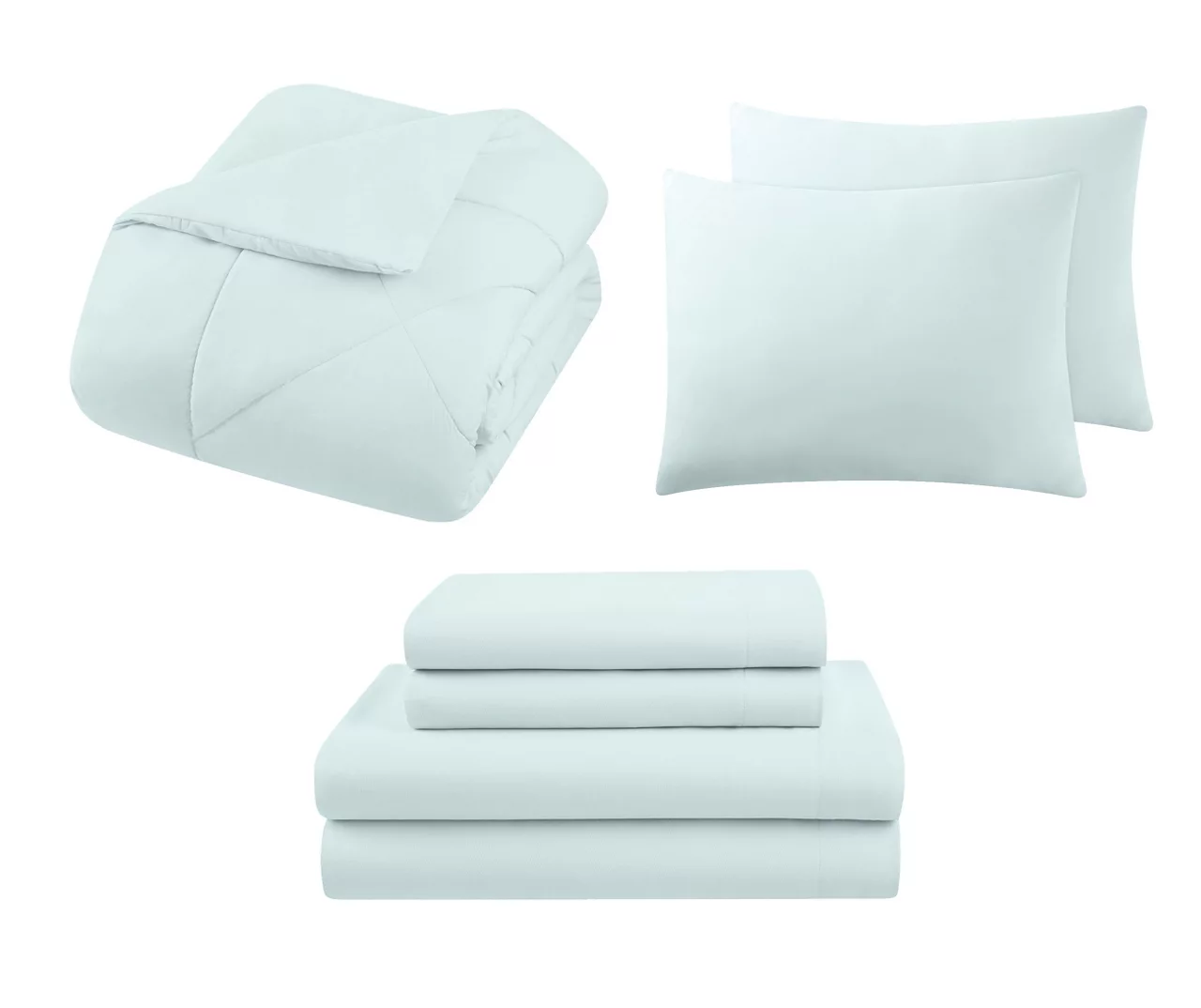 Whispering Blue Diamond-Quilted Full 7-Piece Comforter Set 4 Whispering Blue Diamond-Quilted Full 7-Piece Comforter Set - Image 2