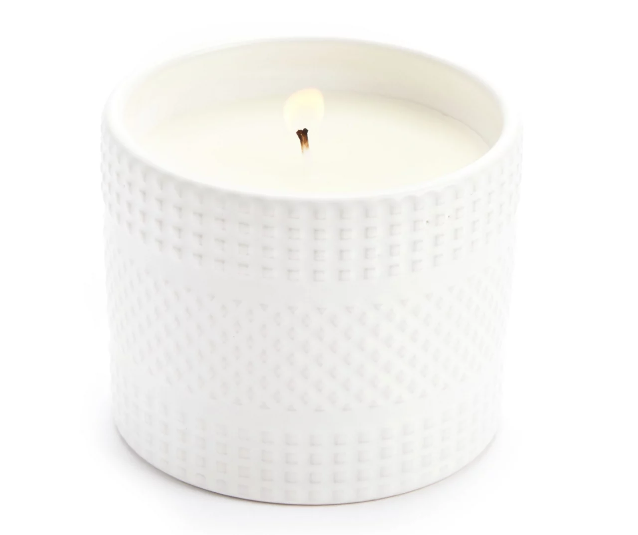 Homeward Vanilla Macaroon Embossed Ceramic Candle, 11 Oz. 4 Homeward Vanilla Macaroon Embossed Ceramic Candle, 11 Oz. - Image 2