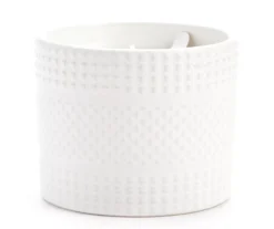Homeward Vanilla Macaroon Embossed Ceramic Candle, 11 Oz.
