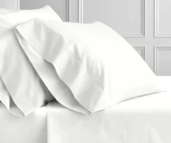 White 1,500-Thread Count Queen 4-Piece Sheet Set -Northlight Sales Store 810607259 810607258 A8