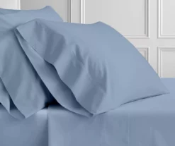 Light Blue 1,500-Thread Count Queen 4-Piece Sheet Set -Northlight Sales Store 810607449 81067448 A8