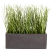 Green Artificial Grass With Dark Gray Rectangle Pot -Northlight Sales Store 810608393 A0