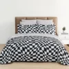 Euphoric Expression Black Wavy Checkerboard Reversible Full 9-Piece Bed-in-a-Bag Set 2 Euphoric Expression Black Wavy Checkerboard Reversible Full 9-Piece Bed-in-a-Bag Set -Northlight Sales Store 810609042 810609041 810608770 A0 1