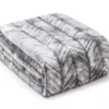 Gray & White Herringbone Queen/King Plush Velvet Blanket -Northlight Sales Store 810609052 A0 1