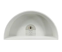 White Half Moon Wall Shelf -Northlight Sales Store 810609471 A0 1