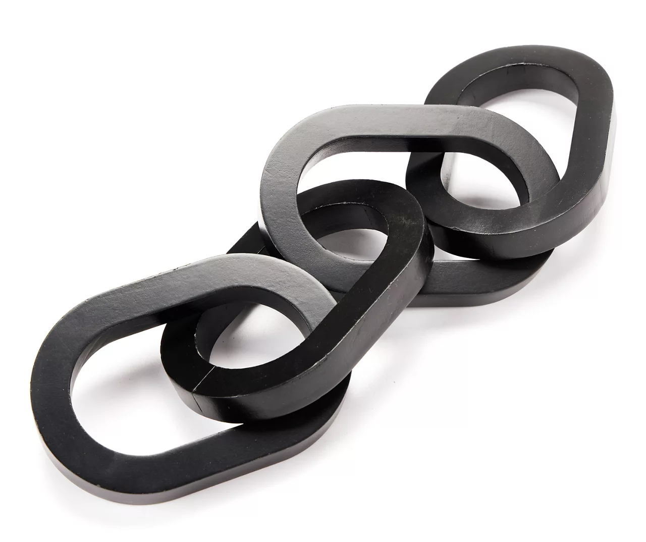 Black Wood Link Chain Tabletop Decor 3 Black Wood Link Chain Tabletop Decor