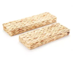 Braided Water Hyacinth Floating Wall Shelf -Northlight Sales Store 810609483 810609473 A0 3