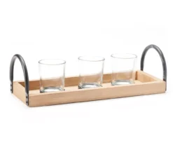 Tray Wood & Metal 3-Tier Votive Candle Holder -Northlight Sales Store 810609571 A1 1