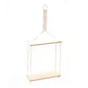 Ivory Macrame & Wood 2-Tier Hanging Shelf -Northlight Sales Store 810609573 A1 1