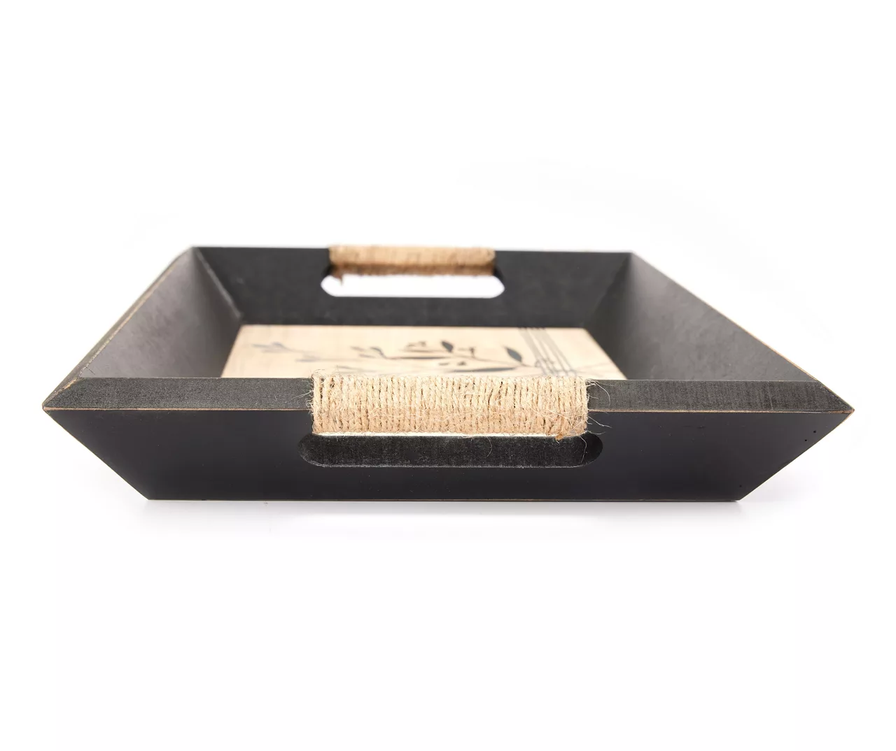 Black & Beige Botanical Decorative Tray 4 Black & Beige Botanical Decorative Tray - Image 2