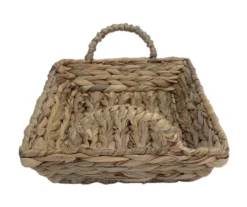Brown Water Hyacinth Woven Decorative Tray, (12") -Northlight Sales Store 810612689 A1 2