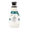 Frosted Forest Snowman & Snowflake Ceramic Tealight Candle Holder -Northlight Sales Store 810613483 A0 1