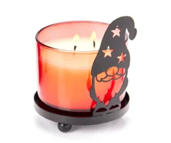 Cinnamon Cheer Glass Candle & Gnome Metal Holder Gift Set, 10 Oz. -Northlight Sales Store 810613782 A0 2