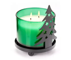 Fresh Balsam Glass Candle & Metal Tree Holder Gift Set, 10 Oz. -Northlight Sales Store 810613783 A0 2