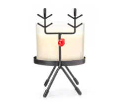 Santa's Cookies Glass Candle & Reindeer Metal Holder Gift Set, 10 Oz. -Northlight Sales Store 810613784 A8 1