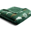 Green & White Trees Print Sherpa Throw, (50" X 60") 1 Green & White Trees Print Sherpa Throw, (50" X 60") -Northlight Sales Store 810617279 A0 1