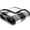 Black & White Buffalo Check Sherpa Throw, (50" X 60") -Northlight Sales Store 810617294 A0 1