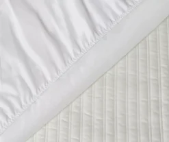 White Microfiber Waterproof Mattress Pad -Northlight Sales Store 810617431 A8 2