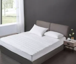 White Microfiber Waterproof Mattress Pad -Northlight Sales Store 810617433 A0 1