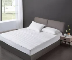 White Microfiber Waterproof Mattress Pad -Northlight Sales Store 810617436 A8 3