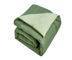 Down-Alternative Box-Quilt Reversible Comforter -Northlight Sales Store 810617471 A8 1