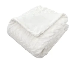 White Chevron Stripe Faux Fur Full/Queen Comforter 11 White Chevron Stripe Faux Fur Full/Queen Comforter -Northlight Sales Store 810617569 810617570 A0 2