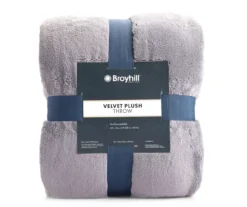 Gray Velvet Plush Throw, (50" X 60") 6 Gray Velvet Plush Throw, (50" X 60") -Northlight Sales Store 810618016 A0