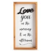 "Love You In The Morning" White Framed Wall Decor -Northlight Sales Store 810618935 A0