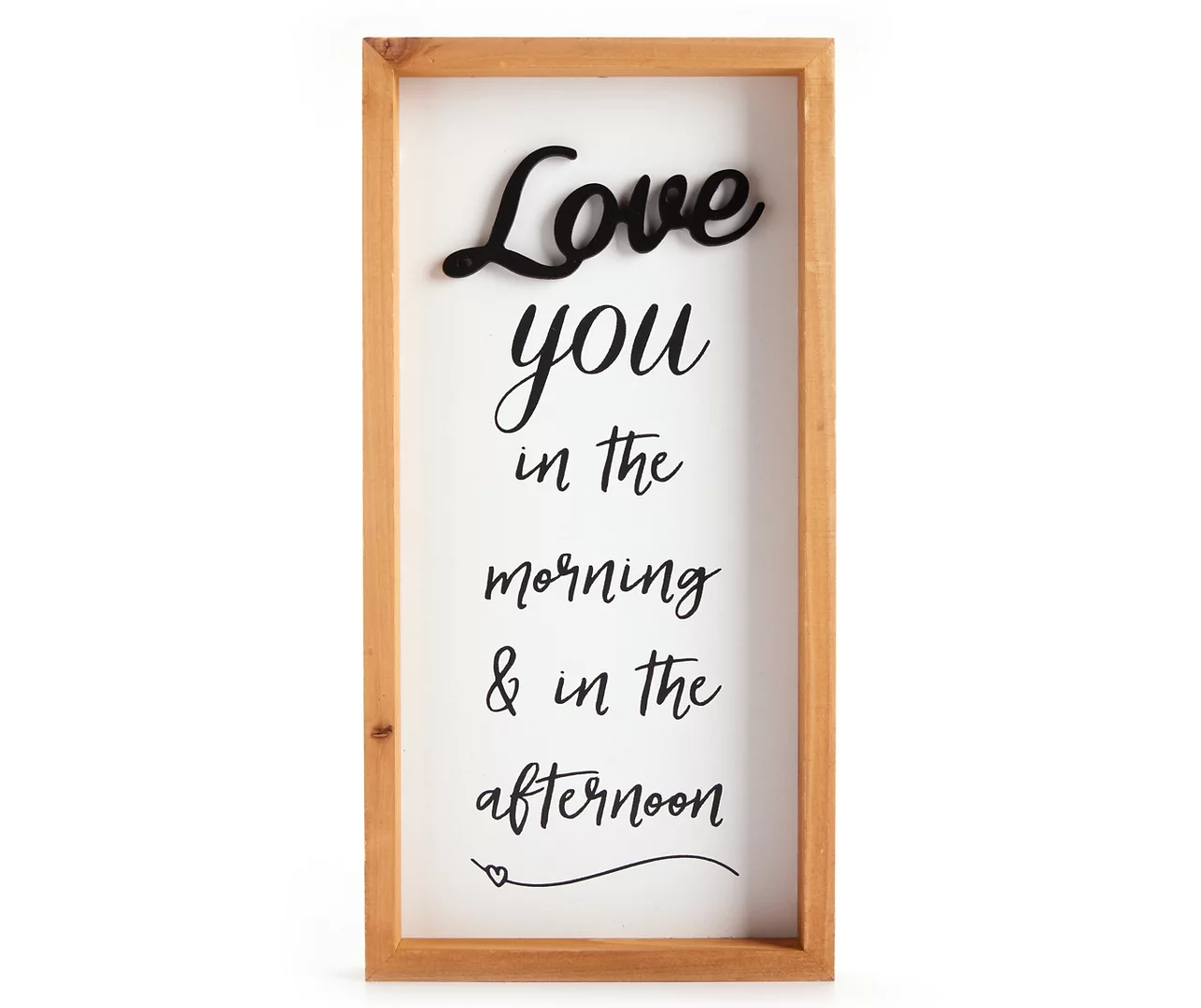 "Love You In The Morning" White Framed Wall Decor 3 "Love You In The Morning" White Framed Wall Decor